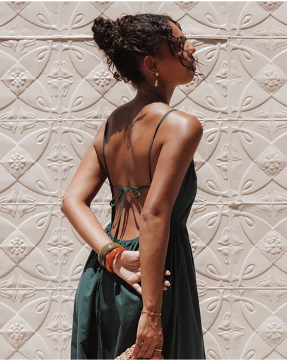 Petal & Pup - Savannah Maxi Dress - Forest Green
