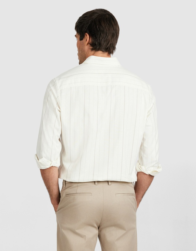 Tarocash - Stripe Oxford Easy Care Shirt