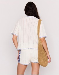 MINKPINK - Avalon Crochet Shirt