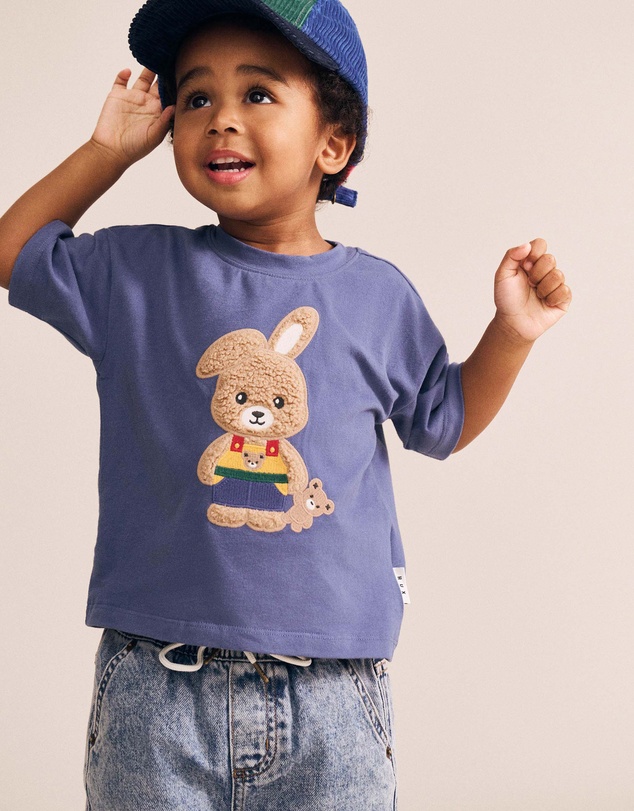 Huxbaby - Colour Block Bunny Tee - Babies-Kids