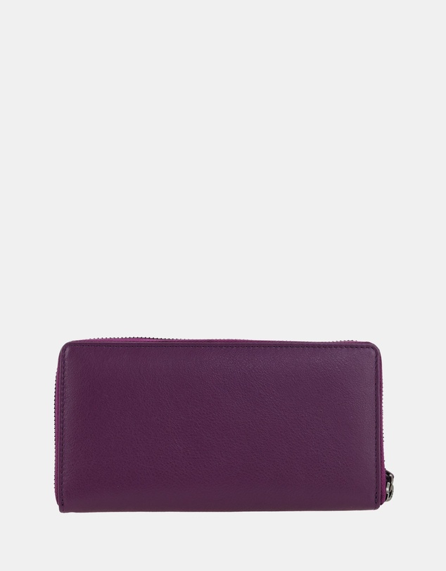 Pierre Cardin - Pierre Cardin Women's Leather Zip around wallet w/ Wristlet