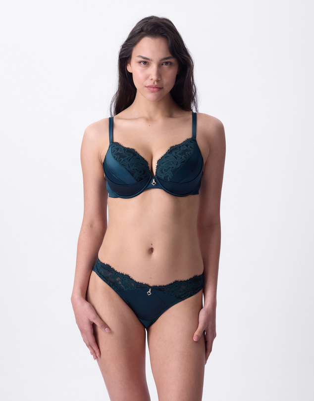 Bras N Things - Rosaria Lightly Lined Bra - Dark Green