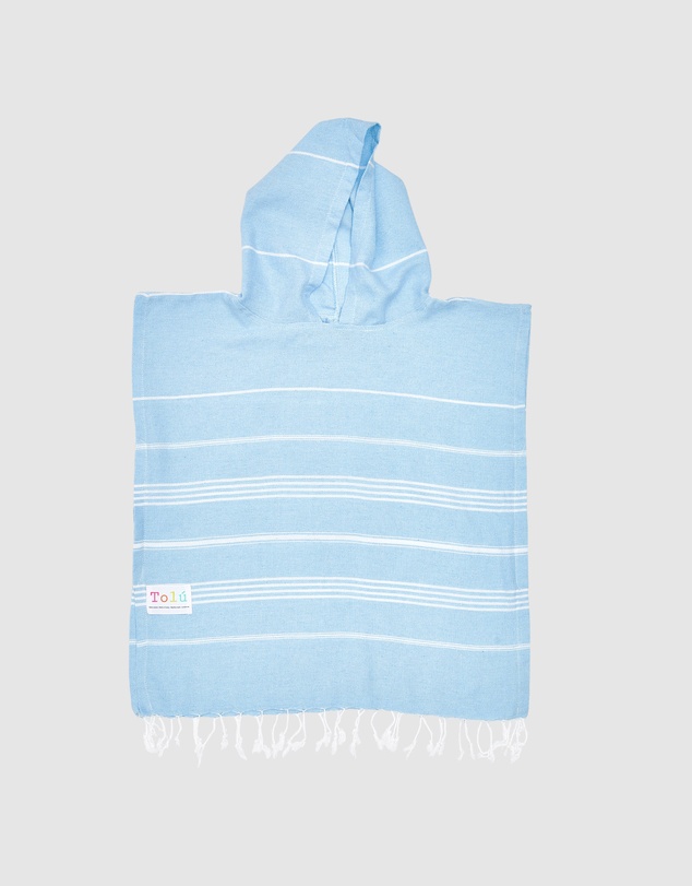 Tolu Australia - Baby Blue Kids Hooded Beach Towel