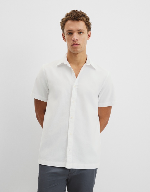 Country Road - Short Sleeve Relaxed Good Earth Cotton Oxford Shirt