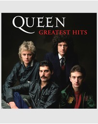 Universal Music - Crosley Record Storage Crate & Queen Greatest Hits - Double Vinyl Album Bundle