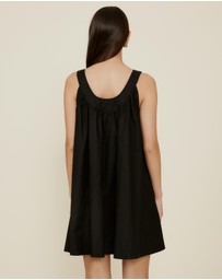 The Fated - Camille Linen Blend Mini Dress