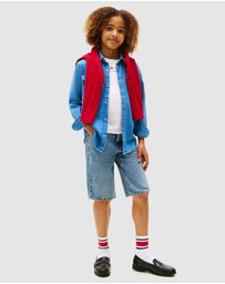 Tommy Hilfiger - Mid Wash Denim Shirt - Teens