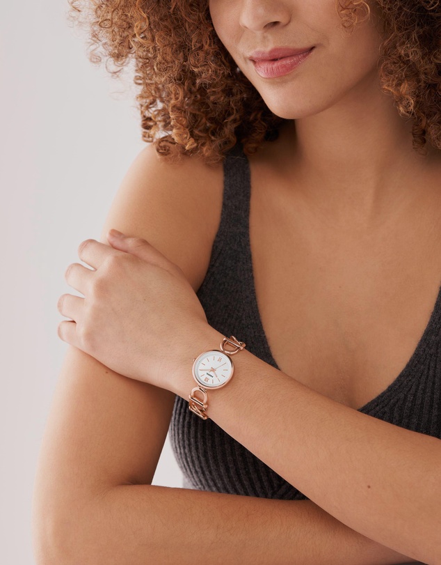 Fossil - Carlie Rose Gold Tone Analogue Watch