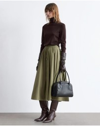 & Other Stories - Kitten Heel Leather Knee Boots