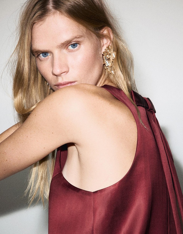 M.N.G - Satin Tie Dress