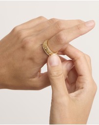 By Charlotte - Gold I Am Enough Spinning Meditation Ring