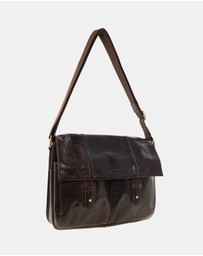 Pierre Cardin - Pierre Cardin Men's Rustic Messenger/Computer Bag