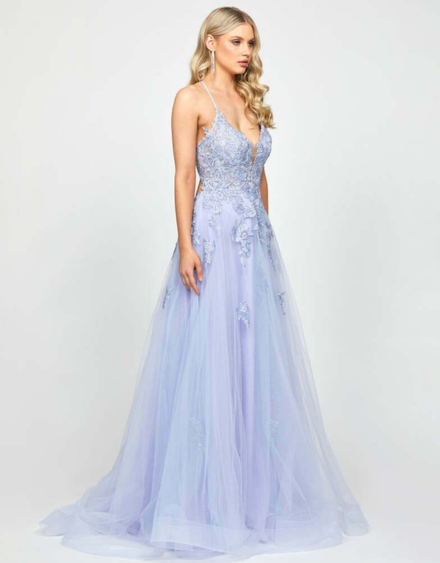Bariano - Rosalee Embellished Ball Gown
