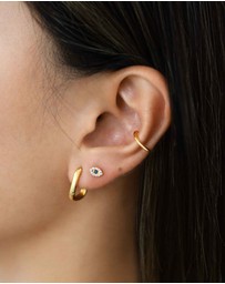HOUSE OF SLANI - Sienna Huggie Hoops