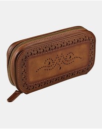 Wolf - WOLF Brogue Double Watch Zip Pouch