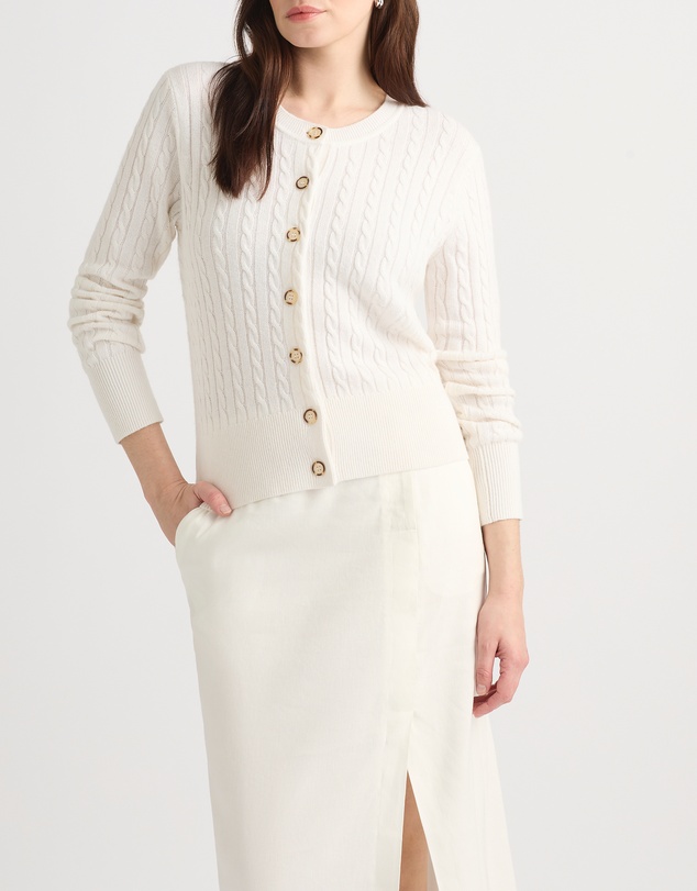 David Lawrence - Perle Wool Blend Cardigan