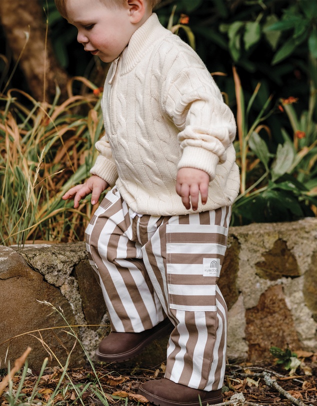 Kynd Baby - Stripe Pant in Brown Stripe