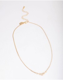 Lovisa - Gold Plated Dainty Cupchain Floral Necklace