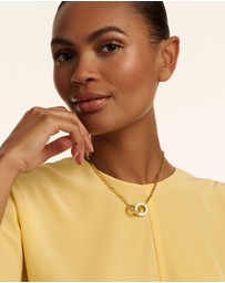 Ted Baker - Lola Double Logo Link Necklace