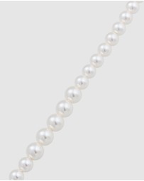 Elli Jewelry - Necklace Pearl Baroque Elegant 925 Sterling Silver Gold-Plated