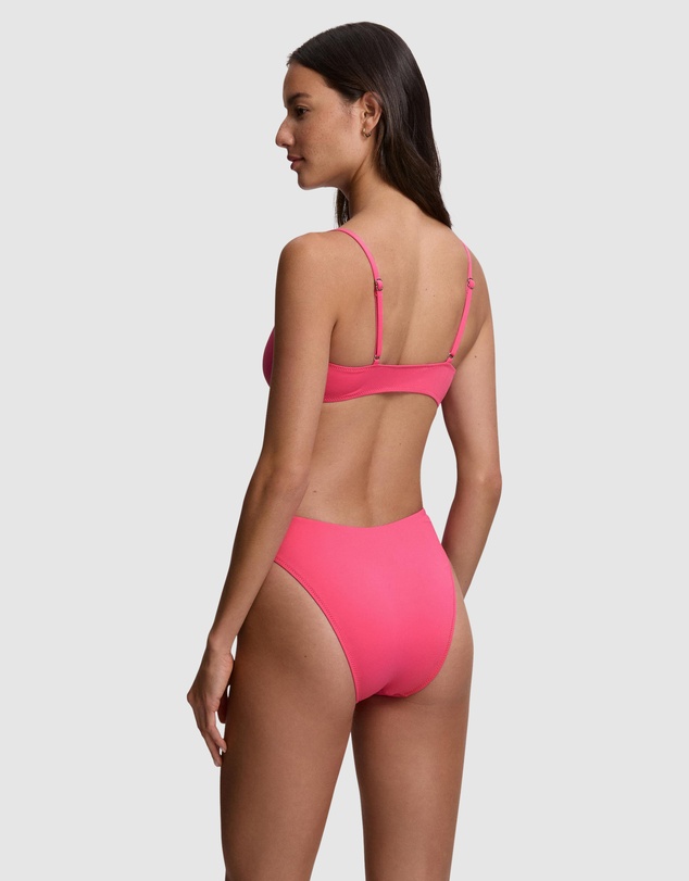 Polo Ralph Lauren - Kennedy High Leg Scoop Waist Bikini Bottom