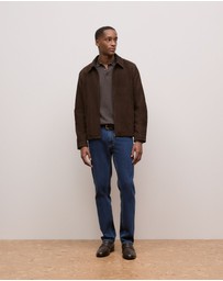 Trenery - Suede Jacket in Coffee Bean