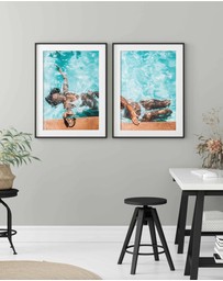 Olive et Oriel - Poolside Bliss II Art Print