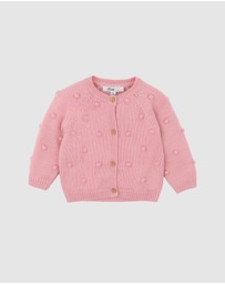 Bebe by Minihaha - Charlie Bobble Knitted Cardigan - Babies