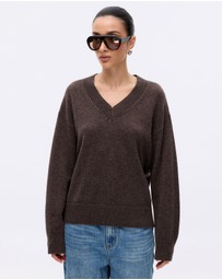 Minima Esenciales - Lorin Wool Cashmere V Neck
