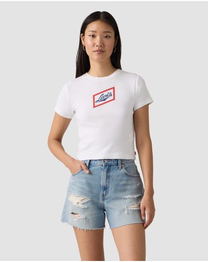 Vintage Levis Logo & Shine Bright White