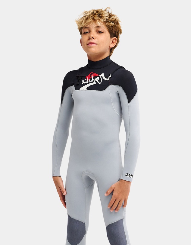 Quiksilver - Boys 8 to 16 Young Guns 3/2mm Full Zip Wetsuit