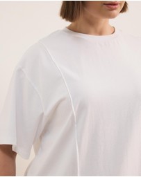 Atmos&Here Curvy - SS Cotton Boxy T-Shirt
