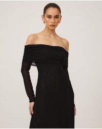 Tussah - Mia Off Shoulder Midi Dress