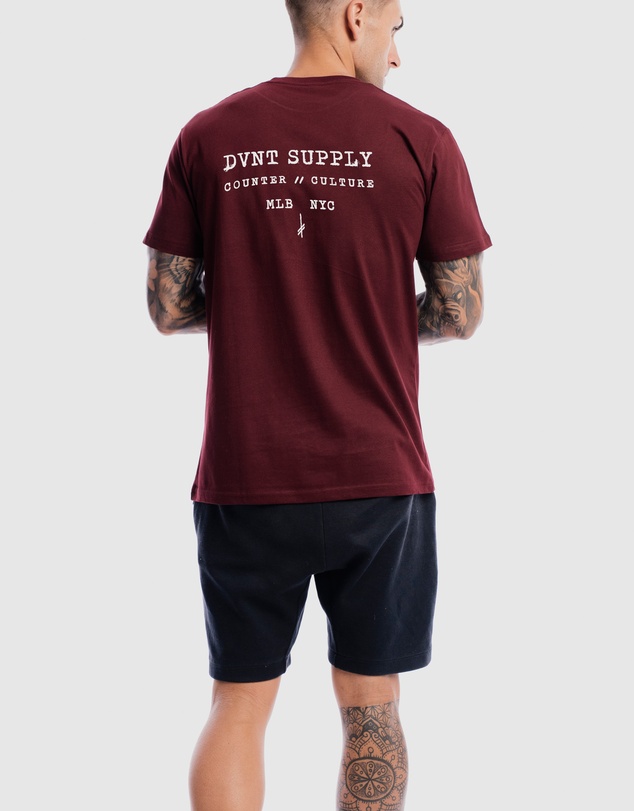DVNT - Revolution Tee - Oxblood