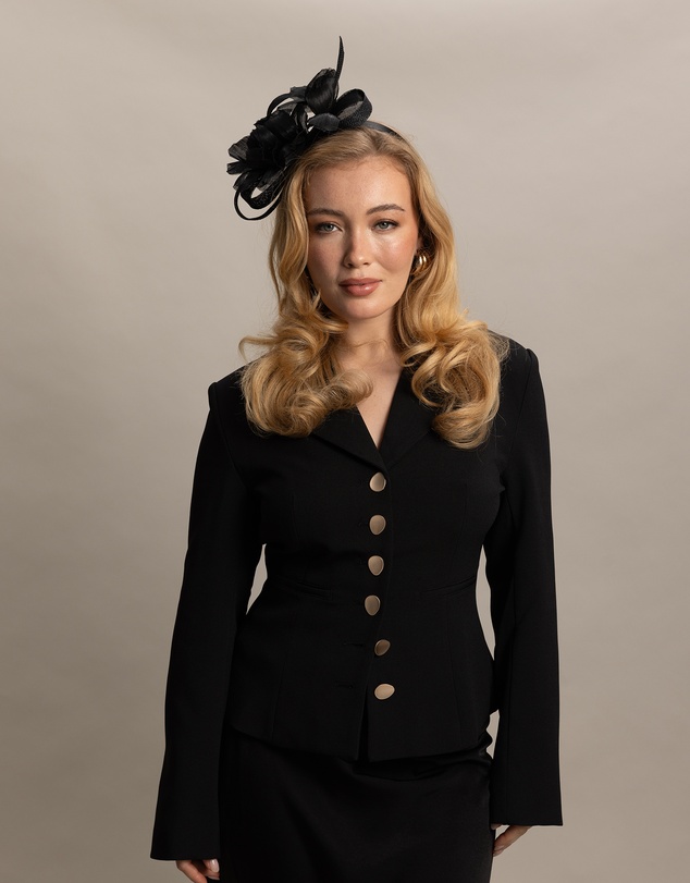 Morgan & Taylor - Wrenn Fascinator in Black