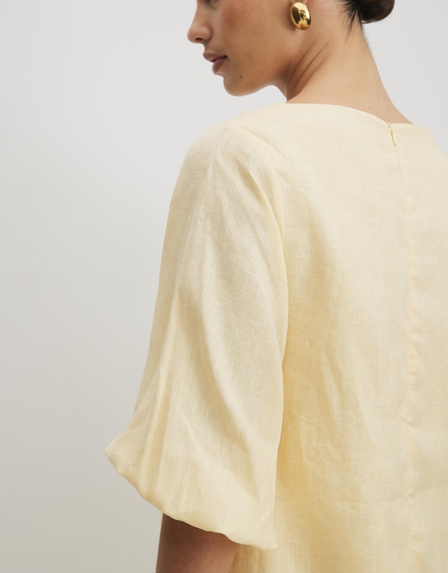 AERE - Eloise Linen Mini Shift Dress