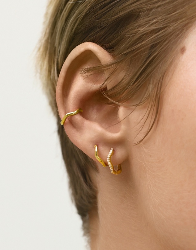 SAINT VALENTINE - Vera Wave Ear Cuff - Gold