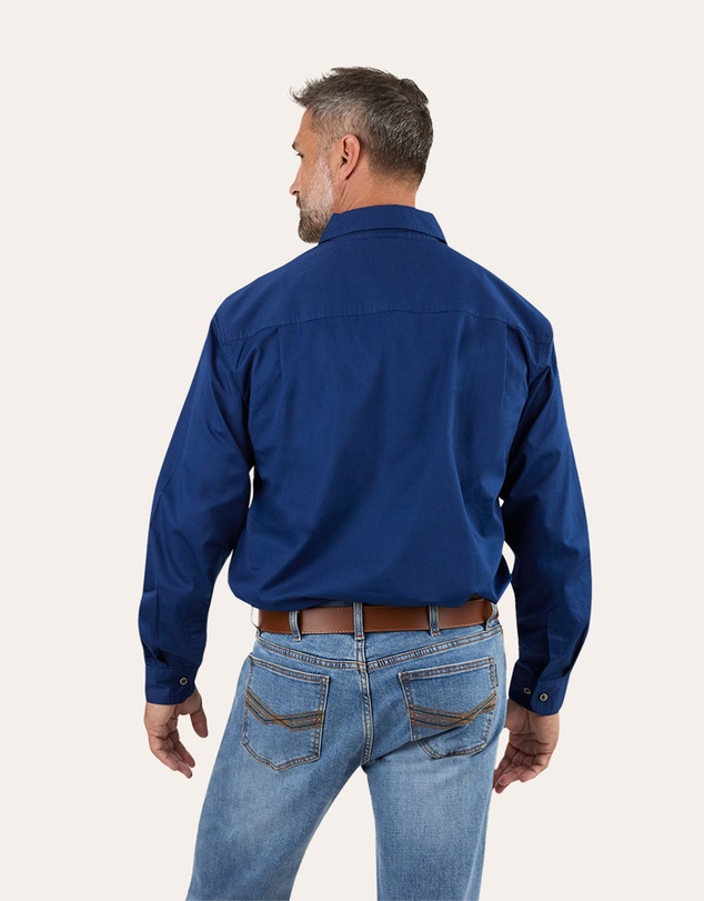 Ringers Western - King River Mens Half Button Work Shirt