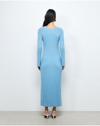 AERE - Indi Accordian Pleated Organic Knit Dress