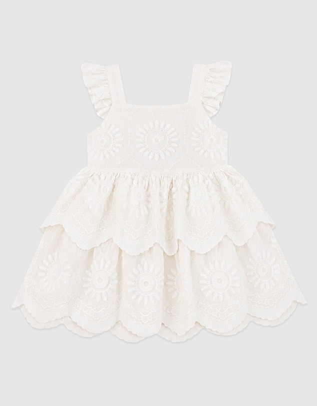Bebe by Minihaha - Tiered Broidery Dress