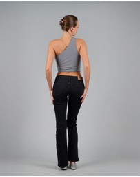 Love and Nostalgia - Roller Girl Top - Black / White