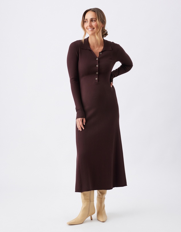 Ripe Maternity - Hollie Polo Knit Dress
