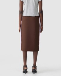 Bassike - Pique Stripe Detail Skirt