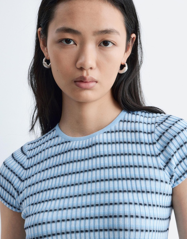 & Other Stories - Striped Rib-Knit T-Shirt