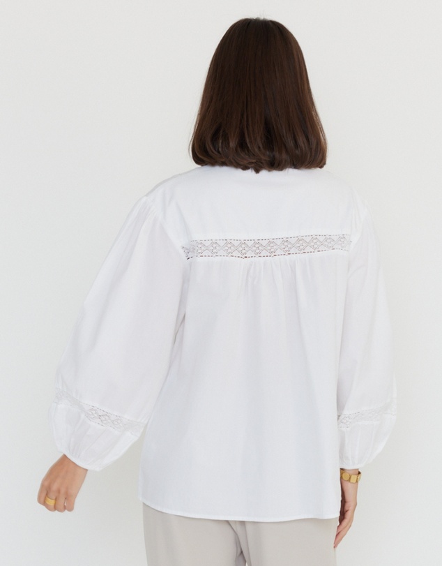 ALEXANDRA - Everett Blouse White