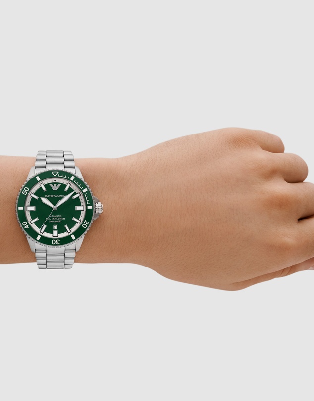 Emporio Armani - Silver Tone Analogue Watch