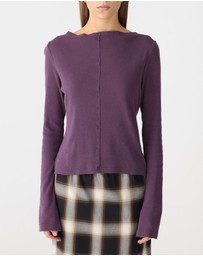 Bassike - Front Seam Rib LS T-Shirt