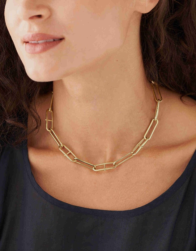 Fossil - Fossil Heritage Gold Necklace JF04102710