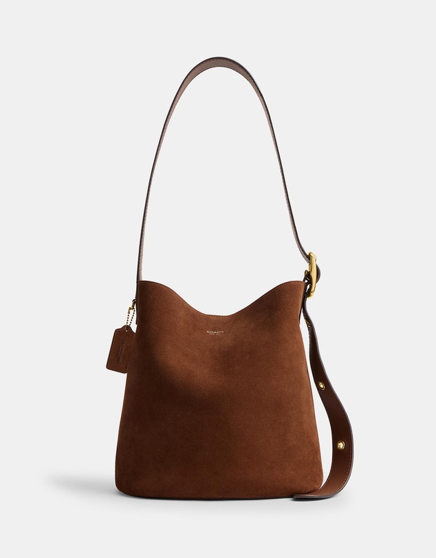 Coach - Suede Bowery Bucket Bag