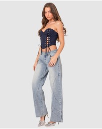 EDIKTED - Mckenna Lace Up Corset